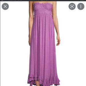 NEW! Free People Adella Corset Maxi Dress | Purple/Plum | MEDIUM